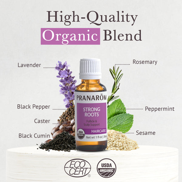 Pranarôm Strong Roots Essential Oil Wellness Blend - Organic