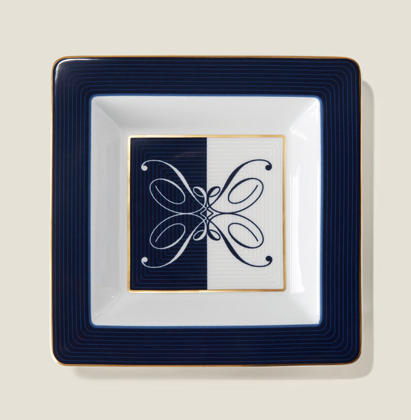 Pratesi Pratesi X Ginori 1735 Treccia Vide Poche - Navy