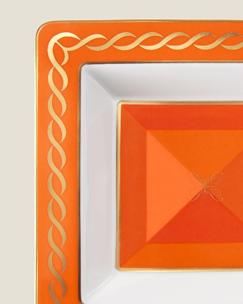 pratesi Pratesi x Ginori 1735 Treccia Vide Poche - Orange
