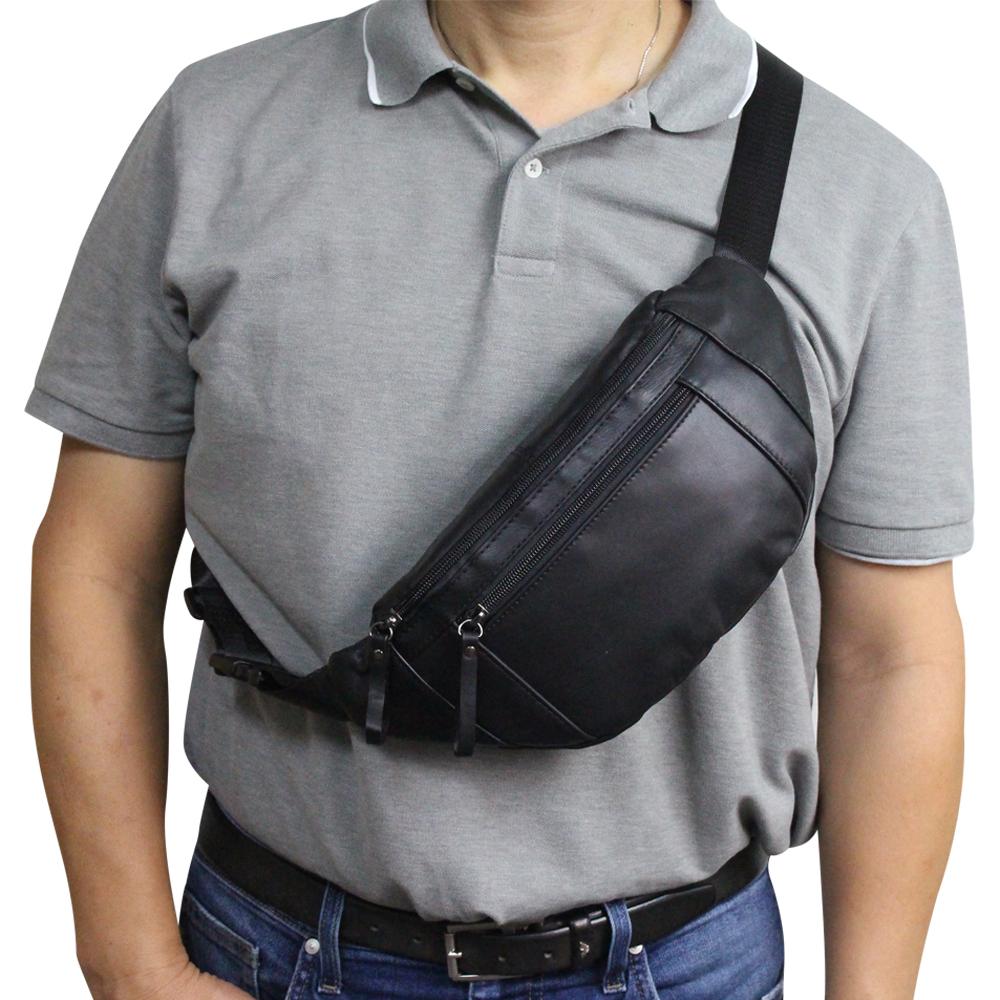 Preferred Nation Leather Waist Pack/ Sling Bag