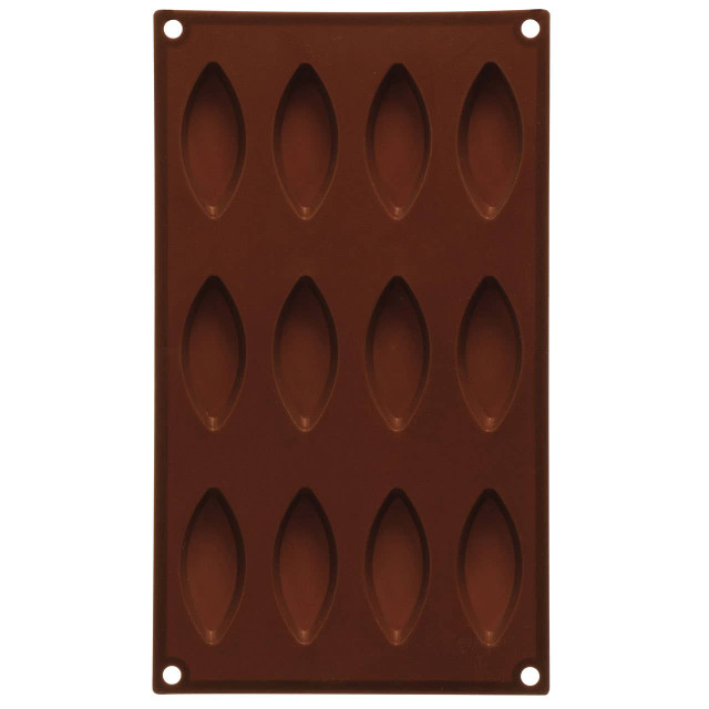 premier housewares 12 Elongated Oval Shape Silicone Chocolate Mould