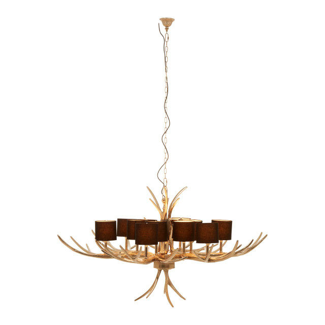 Premier Housewares 12 Shade Large Antler Chandelier
