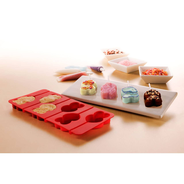 Premier Housewares 6 Heart Moulds And 12 Sticks Cake Pop Mould