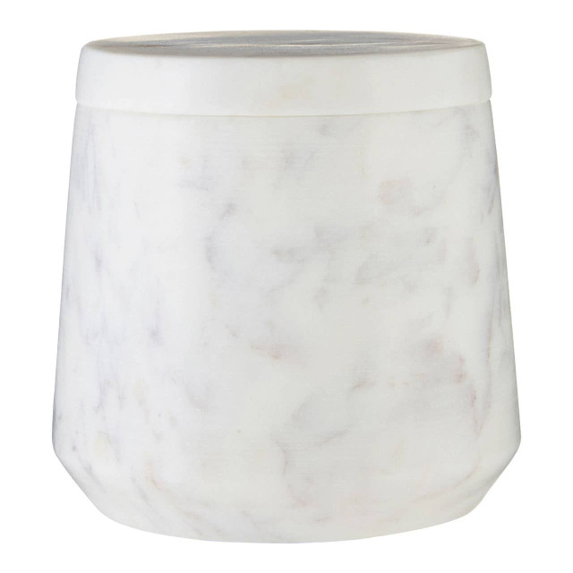 premier housewares Abaska Off White Marble Cotton Jar