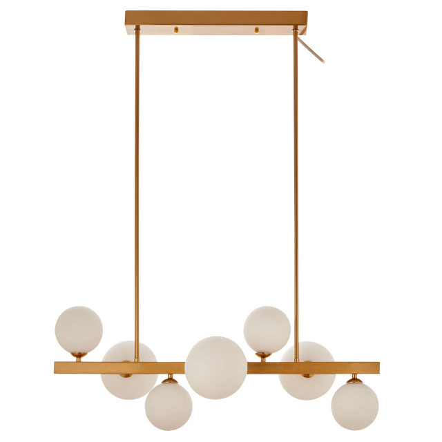 premier housewares Abira Bronze 7 Light Pendant Lamp