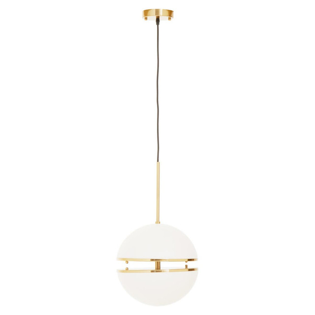 Premier Housewares Abira Brushed Brass Pendant Light