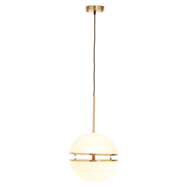 Premier Housewares Abira Brushed Brass Pendant Light