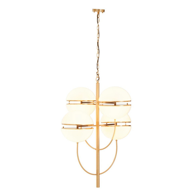Premier Housewares Abira Four Ball Brass Pendant Light