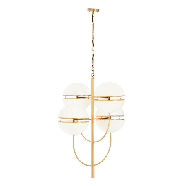 premier housewares Abira Four Ball Brass Pendant Light