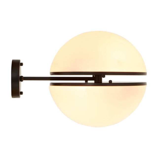 premier housewares Abira Matt Black Ball Wall Light