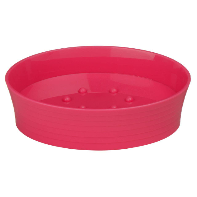 premier housewares ABS Bathe Hot Pink Plastic Soap Dish