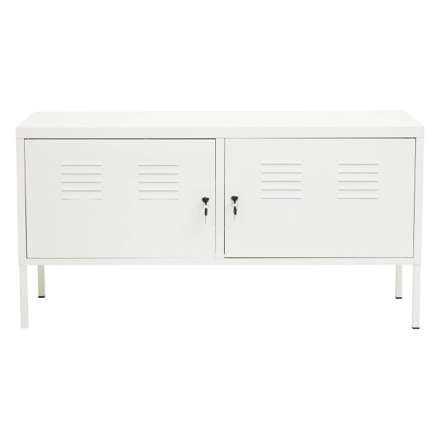 premier housewares Academy Two Door White Locker Cabinet
