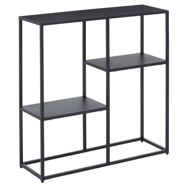 Premier Housewares Acero Black Metal Multi Shelf Unit