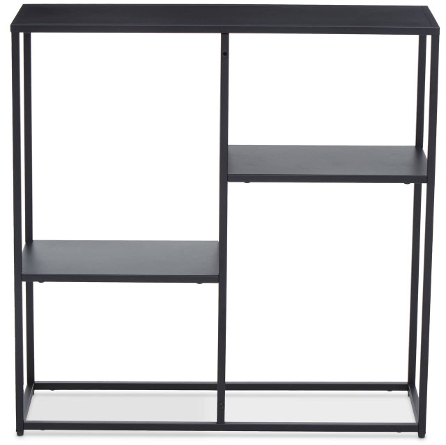 premier housewares Acero Black Metal Multi Shelf Unit