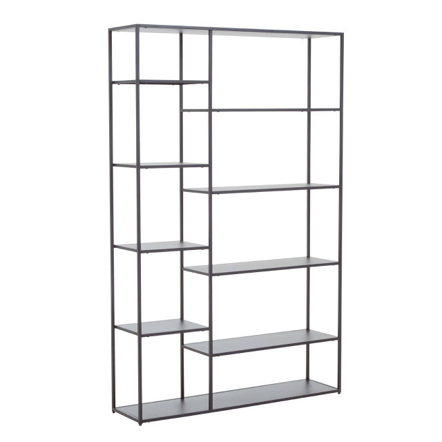 Premier Housewares Acero Grey Metal Multi Shelf Unit