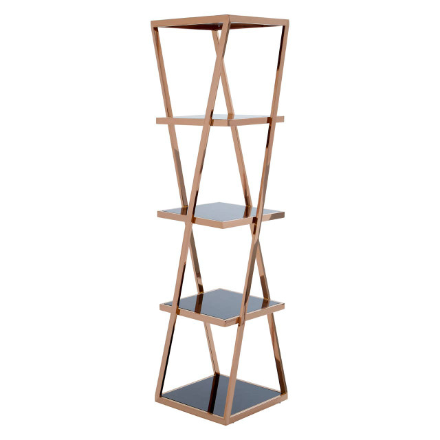 premier housewares Ackley 5 Tier Rose Gold Shelf Unit