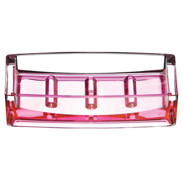 Premier Housewares Acrylic Bathroom Hot Pink Soap Dish