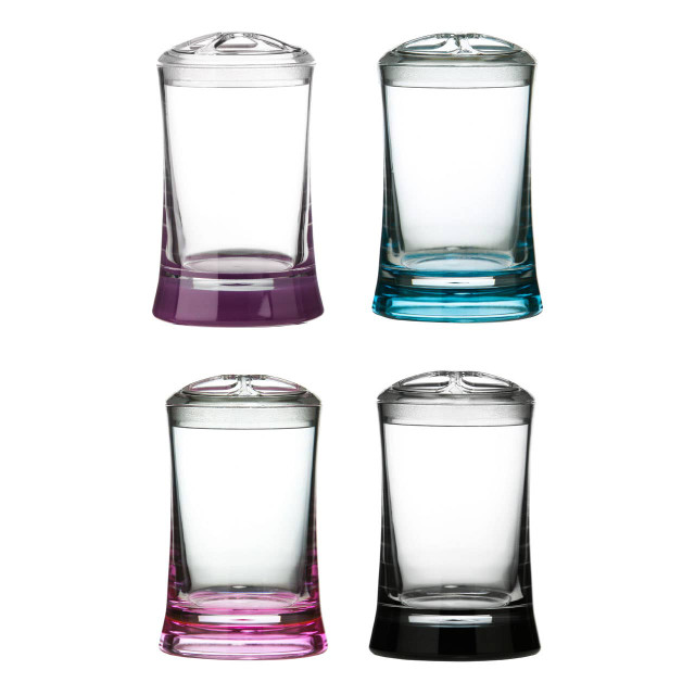Premier Housewares Acrylic Bathroom Turquoise Toothbrush Holder