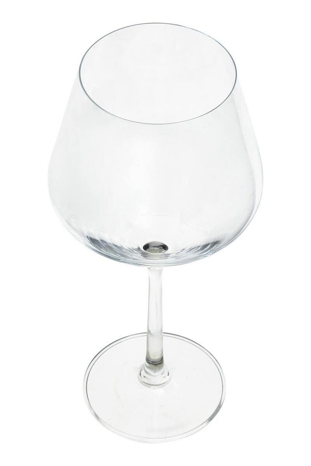 Premier Housewares Ada Set Of 2 Crystal Burgundy Glasses