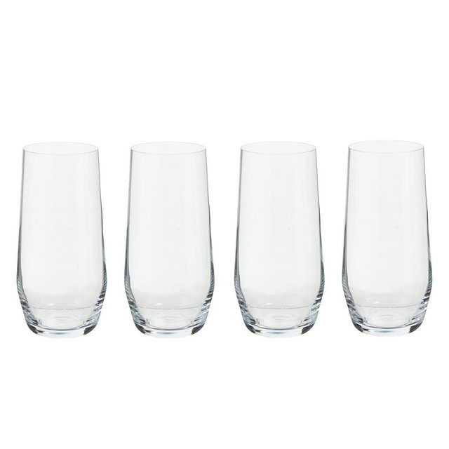 Premier Housewares Ada Set Of 4 Crystal High Ball Glasses