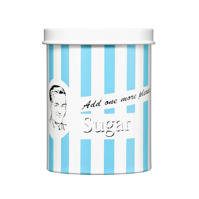Premier Housewares Add One More Please Blue Sugar Canister