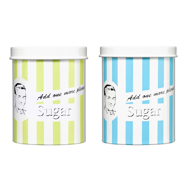 Premier Housewares Add One More Please Blue Sugar Canister