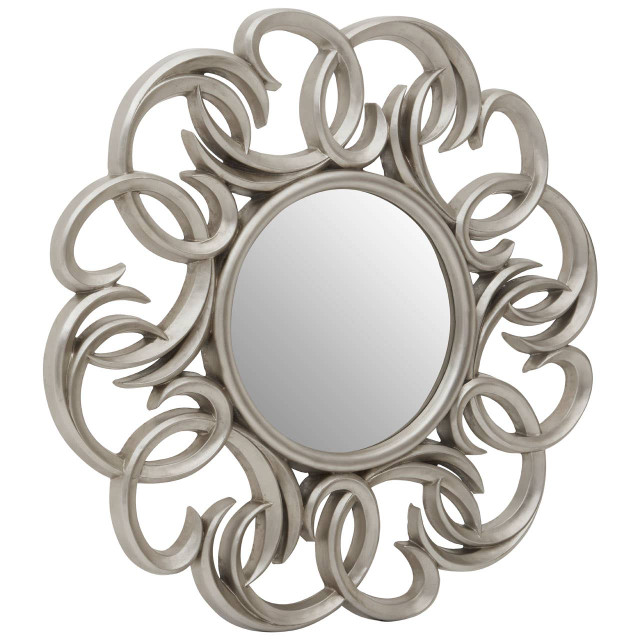 Premier Housewares Adelere Entwined Silver Swirl Wall Mirror