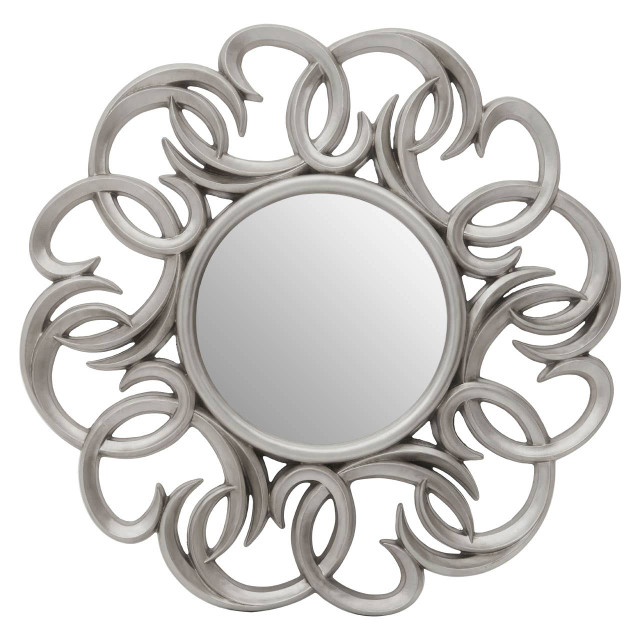 premier housewares Adelere Entwined Silver Swirl Wall Mirror