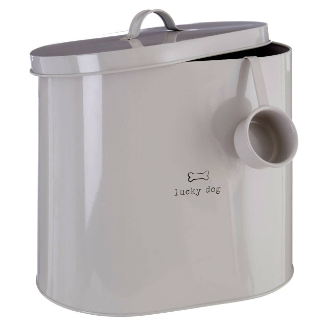 Premier Housewares Adore Pets 12Ltr Lucky Dog Food Storage Bin With Scoop