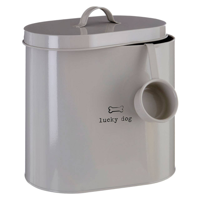 Premier Housewares Adore Pets 6.5Ltr Lucky Dog Food Storage Bin With Scoop