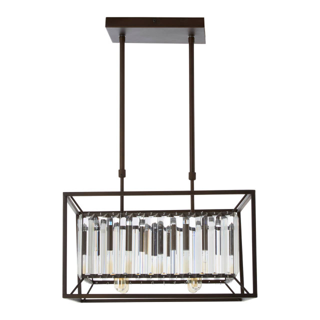 Premier Housewares Akiko 4 Bulb Matte Black Celing Light