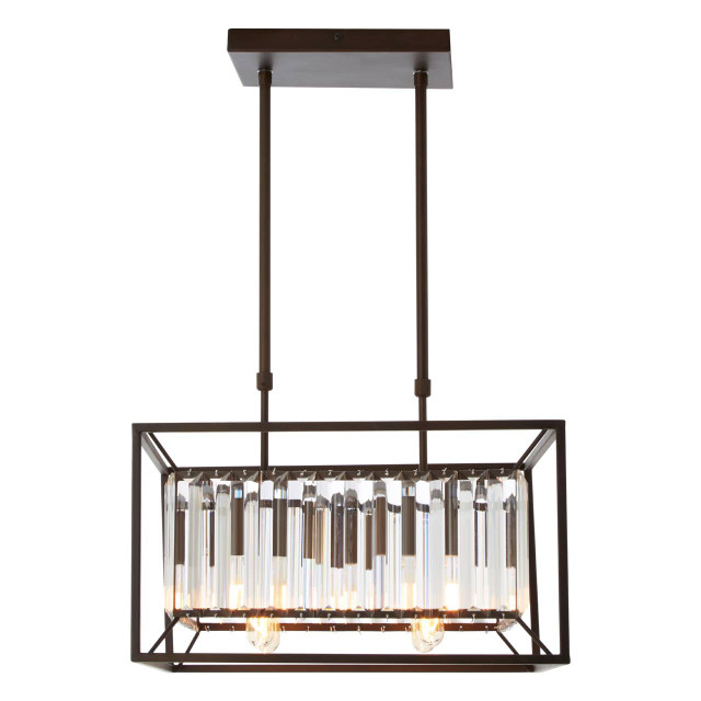 premier housewares Akiko 4 Bulb Matte Black Celing Light