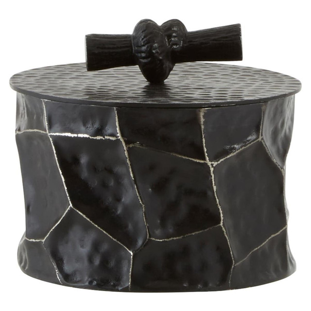 Premier Housewares Akola Black And Gold Small Trinket Box