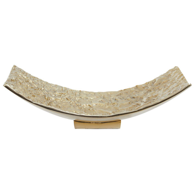 premier housewares Akola Gold Textured Decorative Dish