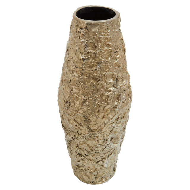 Premier Housewares Akola Gold Textured Small Metal Vase