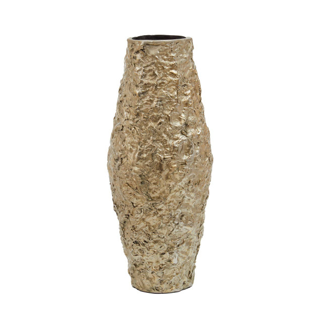 premier housewares Akola Gold Textured Small Metal Vase