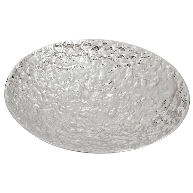 Premier Housewares Akola Silver Textured Decorative Bowl