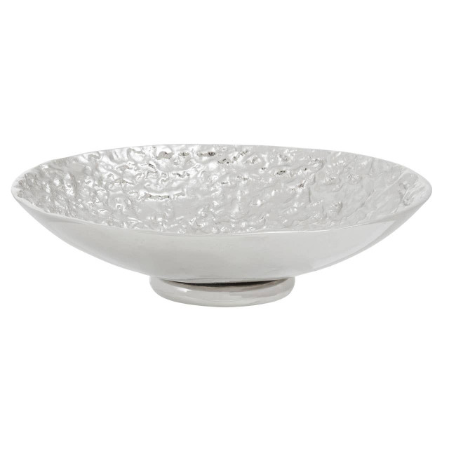 premier housewares Akola Silver Textured Decorative Bowl