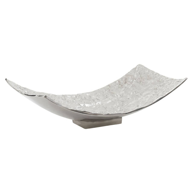 Premier Housewares Akola Silver Textured Decorative Dish