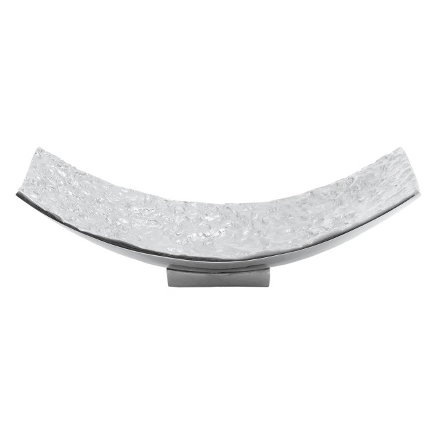 premier housewares Akola Silver Textured Decorative Dish