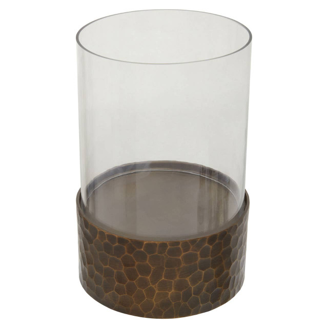 Premier Housewares Akola Small Antique Gold Candle Holder