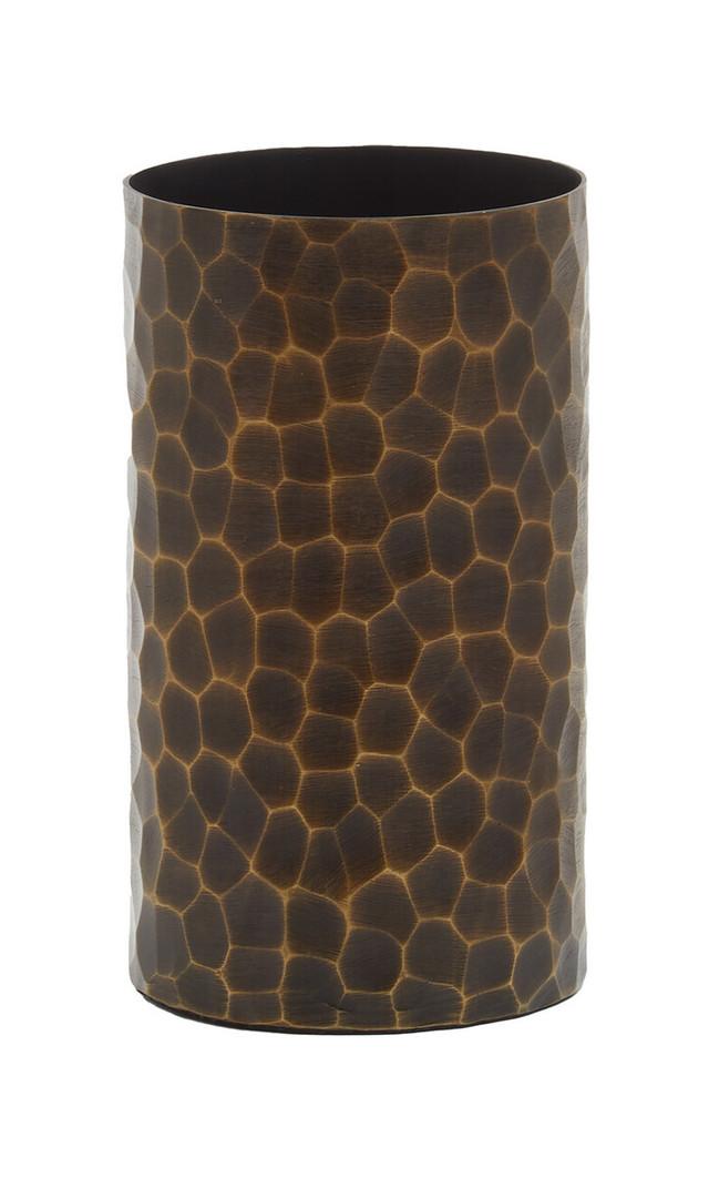 Premier Housewares Akola Small Antique Gold Metal Vase