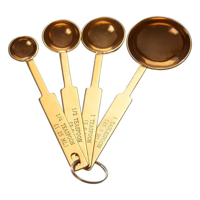 Premier Housewares Alchemist Gold Finish Measuring Spoons