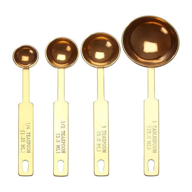 premier housewares Alchemist Gold Finish Measuring Spoons