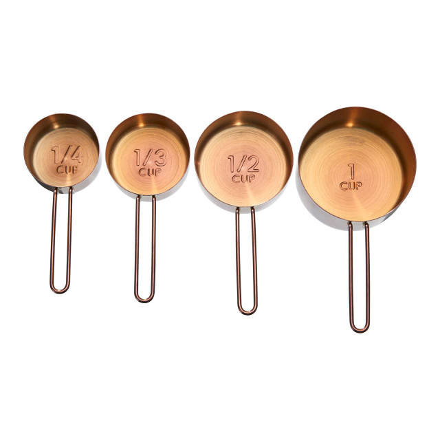 premier housewares Alchemist Set of 4 Rose Gold Measuring Cups