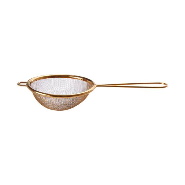 premier housewares Alchemist Small Gold Finish Round Sieve