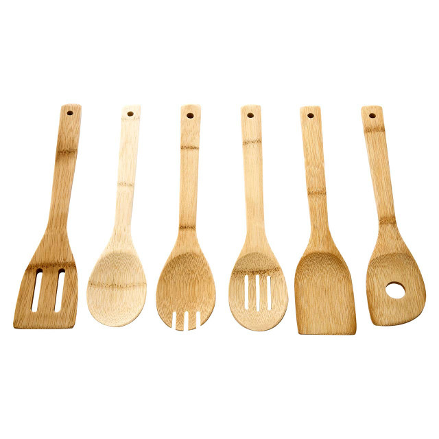 Premier Housewares Aleki 6pc Bamboo Kichen Utensil Set