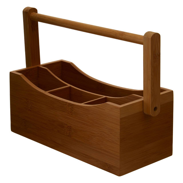 Premier Housewares Aleki Bamboo Utensil Or Cutlery Holder