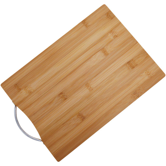 Premier Housewares Aleki Medium Rectangular Bamboo Chopping And Serving Board With Handle