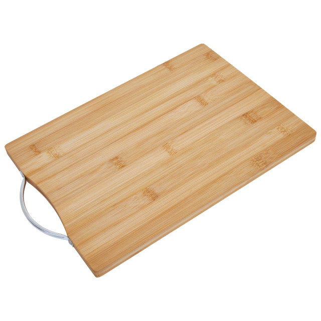 premier housewares Aleki Medium Rectangular Bamboo Chopping and Serving Board with handle